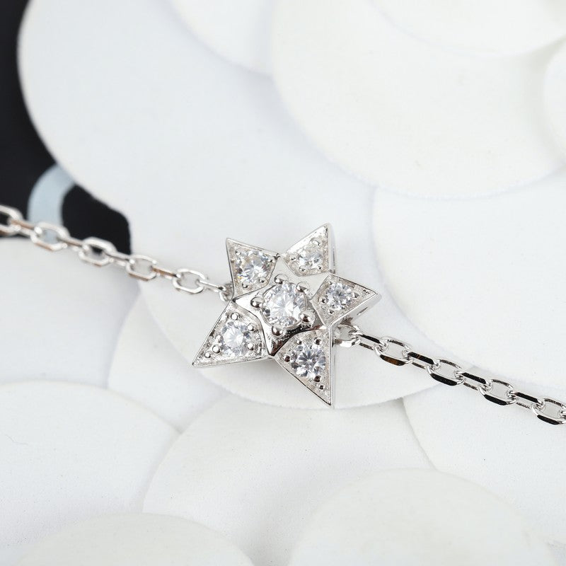 18K  Chanel Star Diamond Bracelet
